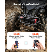 Bild in Galerie-Viewer laden, Amocart 6000LBS Electric Winch 12V ATV/UTV Winch with 49.2ft Synthetic Rope Wireless & Wired Remote Control for Towing Off-Road