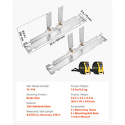 Bild in Galerie-Viewer laden, Amocart Wheel Alignment Tool Heavy Duty Toe & Camber Alignment Plates with Digital Angle Finder for Home Use Fits Car Truck SUV