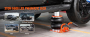 Charger l'image dans la visionneuse de galerie, Amocart 3T Air Jack 3-8S Pneumatic Lifting Jack with Heightened Column 6 Steel Tubes Thick Rubber Pad Fit for Sedan SUV Pickup