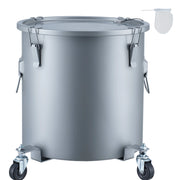 Charger l'image dans la visionneuse de galerie, Amocart 10 Gal Fryer Grease Bucket Oil Disposal Caddy with Caster Base Carbon Steel Rust-Proof Coating Oil Transport Container