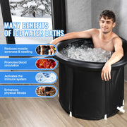 Bild in Galerie-Viewer laden, Amocart Ice Bath Tub Cold Water Therapy Plunge Tub for Athletes Portable Outdoor Ice Barrel Plunge Pool Inflatable Ice Bathtub