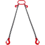 Bild in Galerie-Viewer laden, Amocart 3T Chain Sling 6ft 8mm/10mm Heavy Duty Lifting Chains with 2 Leg Grab Hooks G80 for Engine Manual Hoist Lifting Tool