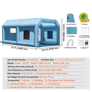 Bild in Galerie-Viewer laden, Amocart Inflatable Paint Booth Inflatable Spray Booth with Powerful Blowers and Air Filter System Portable Car Paint Booth