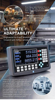 Load image into Gallery viewer, Industrial 3VA LCD DRO Readout 300x192x78mm 4kg Linear Error Compensation Precision Machining CNC Equipment Display System