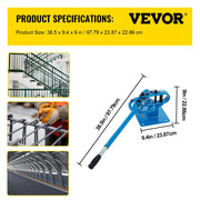 Bild in Galerie-Viewer laden, Amocart Pipe Bender YP-9 Manual Bench Steel Tube Bending Kit w/ 7Dies 1-3in Multifonction Compact Flat Bar Rod Brake Bends Tool