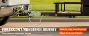 Charger l'image dans la visionneuse de galerie, Amocart 5500 lbs Tow Bar with Chains Powder-Coating Bumper-Mounted Towing Coupler Fits 2in Ball Hitch for RV Car Trailer Truck