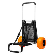 Charger l'image dans la visionneuse de galerie, Amocart Beach Dolly with Big Wheels for Sand 165LBS Folding Cart with Cargo Deck Solid Wheel Adjustable Height Cart for Beach