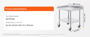 Bild in Galerie-Viewer laden, Amocart Stainless Steel Work Table Commercial Food Prep Worktable with 4 Wheels Heavy Duty Prep Worktable for Restaurant Home