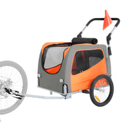 Charger l'image dans la visionneuse de galerie, Amocart 66lbs Dog Bike Trailer2-in-1Pet Stroller Folding Cart Frame Bicycle Carrier with Wheels Universal Coupler for Dogs