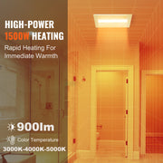 Charger l'image dans la visionneuse de galerie, Amocart Bathroom Exhaust Fan 80/110CFM High-Efficiency Ventilation 1.5sones Low Noise Operation Energy-Saving Bathroom Ceiling