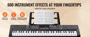 Bild in Galerie-Viewer laden, Amocart 61 Key Digital Keyboard Piano Electric Portable Piano 200 Tones 200 Rhythms or 600 Tones 500 Rhythms for Beginner Use