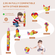 Charger l'image dans la visionneuse de galerie, Amocart 121PCS Magnetic Building Blocks Set Construction Puzzle Magnetic Sheet Tiles Boys Girls Children Montessori Toys Gifts