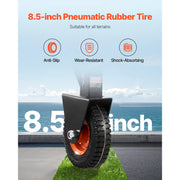 Bild in Galerie-Viewer laden, Amocart 300lbs Tongue Trailer Dolly 16.5-22in Height Adjustable with 1-7/8 & 2in Balls 8.5in Pneumatic Tire for Moving RV Boat