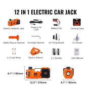 Bild in Galerie-Viewer laden, Amocart Electric Car Jack, 3/5 Ton Scissor/Hydraulic Jack, 12V Electric Automatic Jack Portable Car Jack for Truck Tire Change
