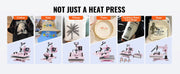 Bild in Galerie-Viewer laden, Amocart Heat Press Machine 12x15 inch 8 in 1 Heat Transfer Machine 360° Swing Away T-Shirt for T-Shirts/Mugs/Hats/Plates Pink