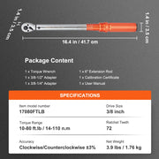 Bild in Galerie-Viewer laden, Amocart 1/2" 1/4" 3/8" Mechanical Torque Wrench Set Precision Pointer Hand Tools Torque Wrench Mechanical Car Repair Tool
