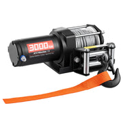 Charger l'image dans la visionneuse de galerie, Amocart 3000LBS Electric Winch 12V Wired ATV/UTV Winch with 3/16in x 39.4ft Steel Wire Rope IP55 Waterproof for Towing Off-Road