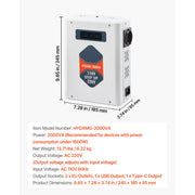 Bild in Galerie-Viewer laden, Amocart Step Down/Up Voltage Converter 2000VA/3000VA 220V to 110V / 110V to 220V Power Transformer & Outlets USB Output Display