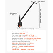 Bild in Galerie-Viewer laden, Amocart 300lbs Tongue Trailer Dolly 16.5-22in Height Adjustable with 1-7/8 & 2in Balls 8.5in Pneumatic Tire for Moving RV Boat