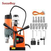 Load image into Gallery viewer, Amocart 11PCs Magnetic Drill Motor 1.6 in 1450W Boring Diameter 850RPM Speed 2810 lbf Portable Electric Mag Drill Press