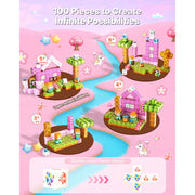 Load image into Gallery viewer, Amocart 100PCS Magnetic Blocks Princess Castle Set Magnetic Building Cubes STEM Montessori Sensory Toys for Kids Birthday Gift