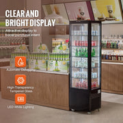 Charger l'image dans la visionneuse de galerie, VEVOR 4.2 Cu.Ft./115L Refrigerated Display Case Countertop Pastry Display Case, 2-Tier Commercial Display Refrigerator for Bar