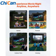 Charger l'image dans la visionneuse de galerie, 【Upgraded】Amocart 14/15/16/18/20 FT Inflatable Projector Screen with 120W Air Blower Projector Screen for Outdoor Theater Theme