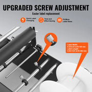Charger l'image dans la visionneuse de galerie, Amocart Manual Round Bottle Labeling Machine 15-20pcs/min Adjustable Labeler for Bottles Dia 0.78-4.72 in (with Pressing Bar)