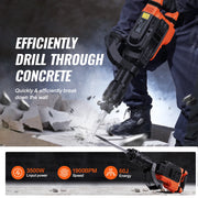 Load image into Gallery viewer, Amocart Demolition Jack Hammer 3500W Concrete Breaker 2pcs Chisel Gloves for Trenching 1900 BPM Heavy Duty Electric Jack Hammer