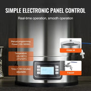 Bild in Galerie-Viewer laden, SucceBuy Electric Brewing System 8 GALLON Brewing Stock Pot All-in-One Home Beer Brewer 304 Stainless Steel Brewing Supplies