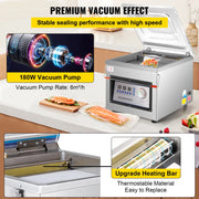 Charger l'image dans la visionneuse de galerie, Amocart DZ-260C Chamber Vacuum Sealer Kitchen Food Packing Sealing Machine 110V Packaging for Food Saver Home Commercial Using