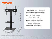Charger l'image dans la visionneuse de galerie, Amocart TV Stand Mount Swivel Tall TV Stand for 32-65/70 inch TV Height Adjustable Portable Floor TV Stand Max VESA 600 x 800mm