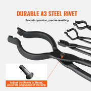 Bild in Galerie-Viewer laden, Amocart Blacksmith Tongs 18” V-Bit Bolt Tongs Wolf Jaw Tongs Z V-Bit Tongs and Gripping Tongs Carbon Steel Forge Tongs