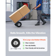 Charger l'image dans la visionneuse de galerie, Amocart 500LBS Hand Truck Dolly with Non-Slip Wheels & Tie-down Strap Aluminum Alloy Portable Trolley for Moving Home Warehouse