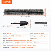 Charger l'image dans la visionneuse de galerie, Amocart Gutter Brush 30 Ft Total Length 4.33 in Diameter Gutter Cleaning Tools Ground-Level Gutter Brush Leaf Guard for Gutters