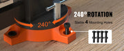 Bild in Galerie-Viewer laden, Amocart Bench Vise 4.5" 6" 6.5" Multipurpose, Swivel Base & Anvil Heavy Cast Iron for Drilling, Conduit Cutting, Sanding