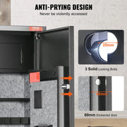 Charger l'image dans la visionneuse de galerie, SucceBuy 3-8 Rifles Gun Safe w/ Digital Keypad & Lock Gun Storage Cabinet with Removable Storage Shelf for Home Long Gun Pistols