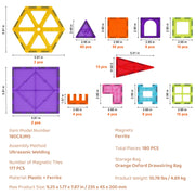 Charger l'image dans la visionneuse de galerie, Amocart 180PCS Magnetic Building Blocks Construction Children Magnet Tiles Montessori Educational Toys for Kids Birthday Gifts