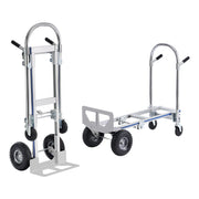 Bild in Galerie-Viewer laden, Amocart Folding Hand Truck Aluminum Heavy Industrial Collapsible Dolly Cart for Transport and Moving in Warehouse Supermarket