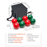 Charger l'image dans la visionneuse de galerie, Amocart Bocce Ball Set 8 Resin Balls with Pallino Carry Bag and Measuring Rope Multi Color for Beach Lawn and Backyard Games