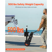 Load image into Gallery viewer, Amocart 500lbs Tongue Boat Trailer Dolly 13-23.2in Height Adjustable Manual or Electric Wrench Drive RVs Mover for Cargo Moving