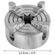 Charger l'image dans la visionneuse de galerie, Amocart K72-125 Lathe Chuck 5 Inch 4-Jaw Independent Reversible Jaw Metal Lathe Chuck Turning Machine Accessories, Lathes Use