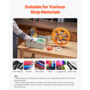 Charger l'image dans la visionneuse de galerie, Amocart Automatic Webbing Cutting Machine Hot Cold Ribbon Cutting Machine with Adjustable Temperature LCD Display for Shoelaces