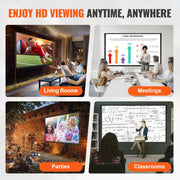 Bild in Galerie-Viewer laden, Amocart Projector Screen with Stand 100 120 150 inch 16:9 4K 1080 HD Portable Projection Screen for Home Office Theater Cinema