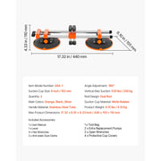 Bild in Galerie-Viewer laden, Amocart 2PCS Manual Seamless Stone Seam Setter with 6in Vacuum Suction Cups Marble Stone Splicing Installation Tool for Tile