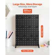 Charger l'image dans la visionneuse de galerie, Amocart 1/2Sets Pegboard Display Stand 17x13in Tabletop Steel Peg Board Panel with 15 Hooks for Grocery Retail Jewelry Store