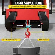 Bild in Galerie-Viewer laden, Amocart Forklift Lifting Hoist Swivel Hook Mobile Crane 4400 lbs 2 Ton Lift Mobile Crane Attachments for Garage Workshop
