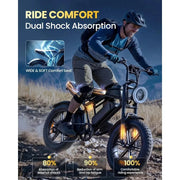 Load image into Gallery viewer, Electric Bike for Adults, 1500/2000W Peak 33/40MPH E-Bike 60/80Miles with NFC & Password Unlock, 48V 15/25Ah Removable Custom