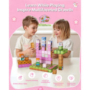 Load image into Gallery viewer, Amocart 100PCS Magnetic Blocks Princess Castle Set Magnetic Building Cubes STEM Montessori Sensory Toys for Kids Birthday Gift