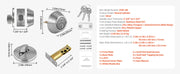 Bild in Galerie-Viewer laden, Amocart Deadbolt Lock Square Single Cylinder Dead Bolt Keyed Fits Standard Size Interior Exterior Doors Full Metal 3 Keys